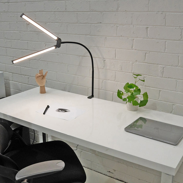 Spectrum 15" 'MINI ALLURELITE' LED Duo Lighting Kit Tabletop Lighting Kit - Black