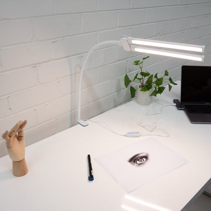 Spectrum 12" 'MINI ALLURELITE' LED Duo Lighting Kit Tabletop Lighting Kit - White