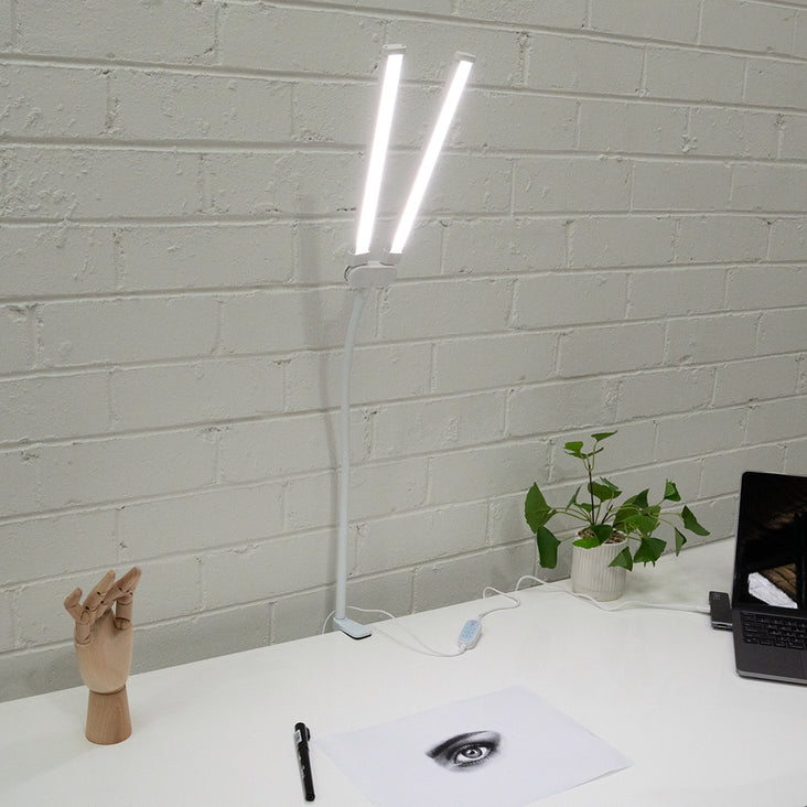 Spectrum 12" 'MINI ALLURELITE' LED Duo Lighting Kit Tabletop Lighting Kit - White