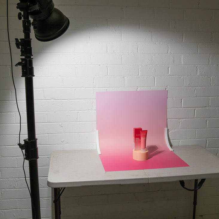 Spectrum PRINT.PROPS Styling Photography Prop - Cylinder - 100x100x60mm (Peach Blush Orange)