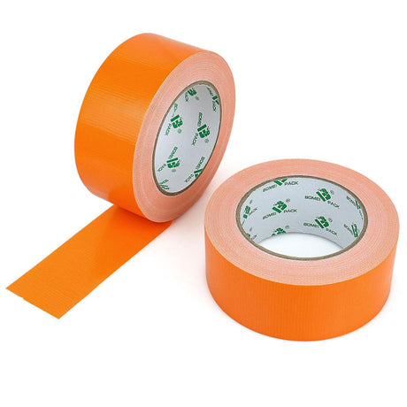 Multi-Purpose Easy Tear Waterproof Orange Hi-Vis Studio Gaffer Tape (48mm x 30m, 190µm)