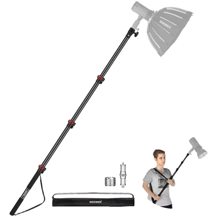 Neewer 230cm Boom Pole Stand with Screw Mount (5kg Weight Capacity)