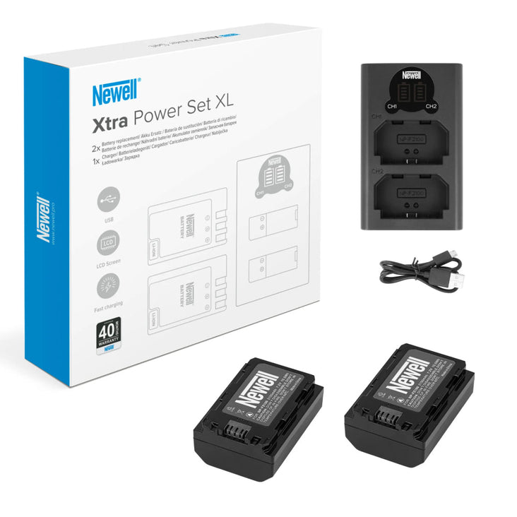 Newell Set of DL-USB-C Charger and Two Rechargeable Battery