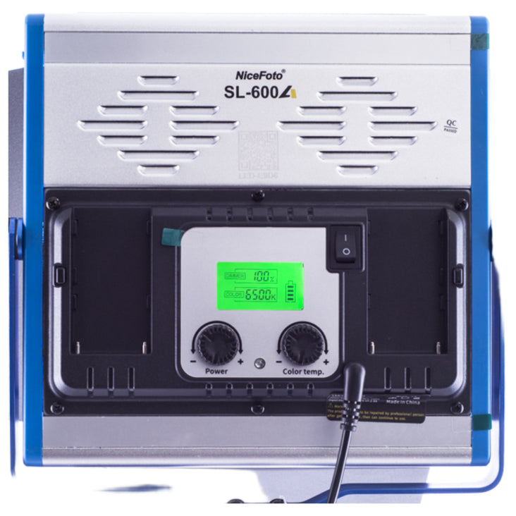 NiceFoto SL-600A Video LED Panel Light 30w Bi-Colour 3200K-6500K