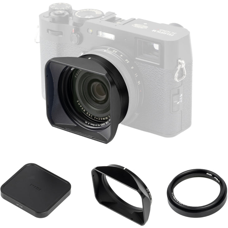 NiSi JetMag Pro Lens Hood Kit for Fujifilm X100 Series (Black)