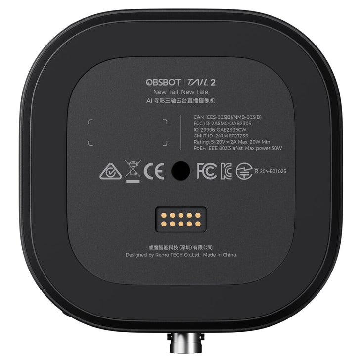OBSBOT Tail 2 AI-Powered PTZR 4K Live Production Camera (Professional Line)
