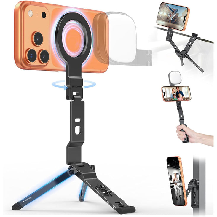 OMOTON TP03 Ultra-Slim Magnetic MagSafe Phone Tripod Stand (6-in-1)