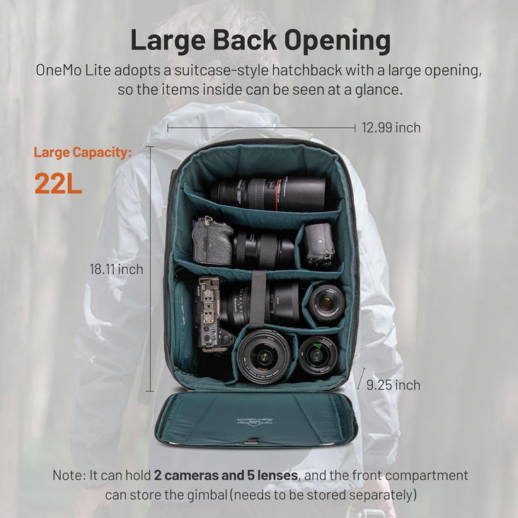 PGYTECH OneMo Lite Backpack 22L (Twilight Black)