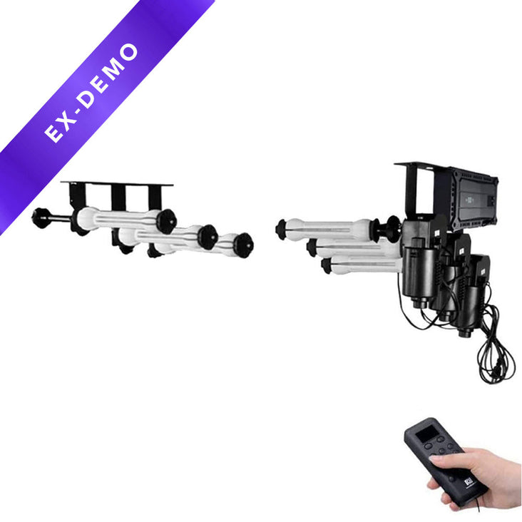 Photography Triple (3) Motorised Roller Wall Mounting Electric Backdrop Support (DEMO STOCK)