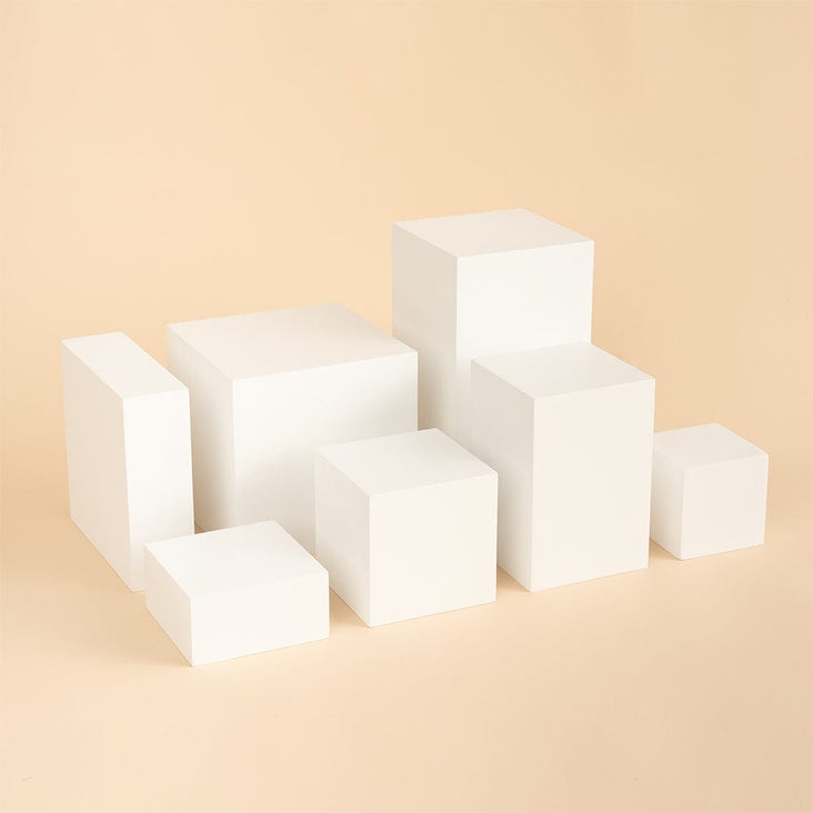 Spectrum White PRO.PROPS Styling Photography Prop - Cube & Block Mega Bundle (DEMO STOCK)