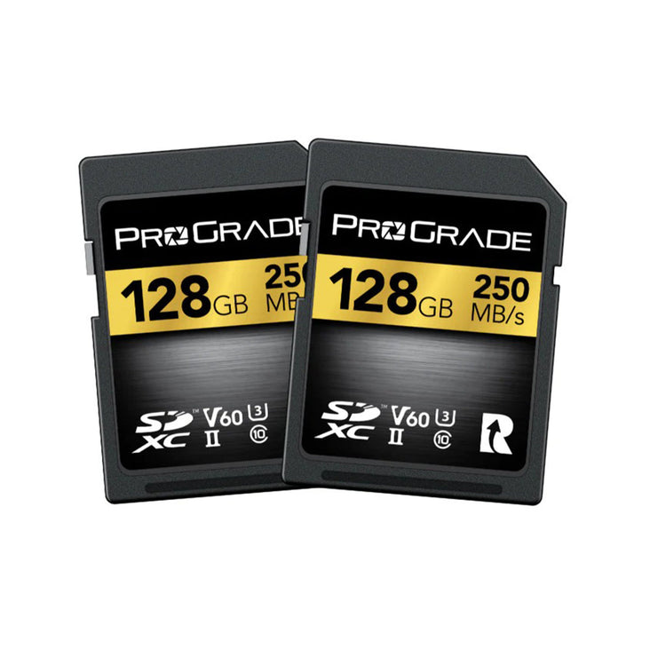 ProGrade Digital 128GB SDXC UHS-II V60 Memory Card - 2 Pack (Gold)