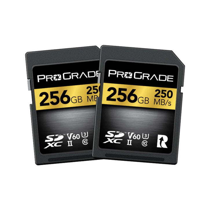 ProGrade Digital 256GB SDXC UHS-II V60 Memory Card - 2 Pack (Gold)