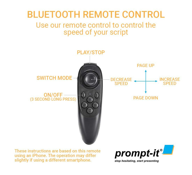 Prompt-it® Mini Smartphone and Camera Teleprompter