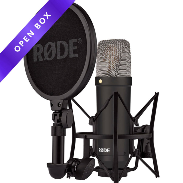 Rode NT1 Black Signature Series Studio Condenser Microphone with SM6 Shock Mount (OPEN BOX)