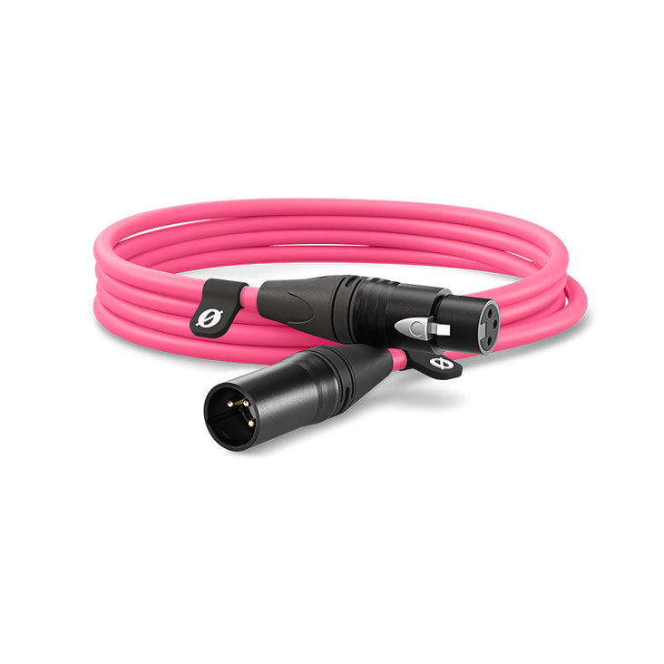 Rode Neutrik XLR M to XLR F Microphone Cable (3m, Pink)