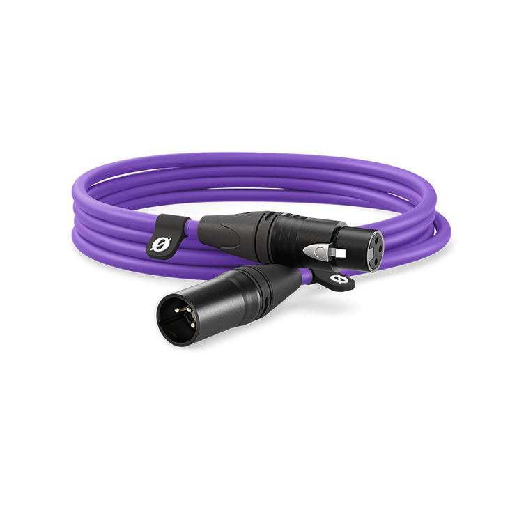Rode Neutrik XLR M to XLR F Microphone Cable (3m, Purple)