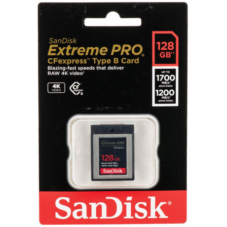 SanDisk 128GB Extreme Pro CFexpress Type B Memory Card