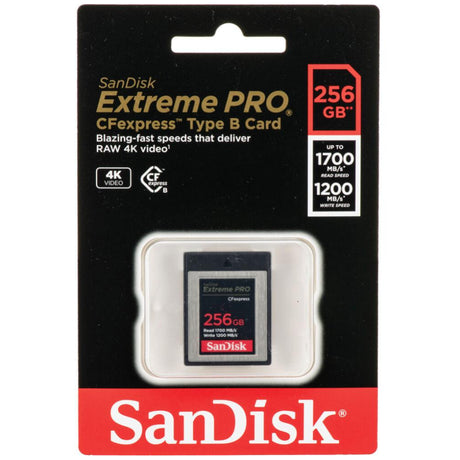 SanDisk 256GB Extreme Pro CFexpress Type B Memory Card