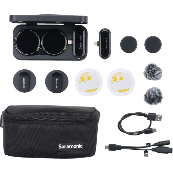 Saramonic Blink Me U2 2-Person Clip-On Wireless Microphone System with Touchscreens & Recording