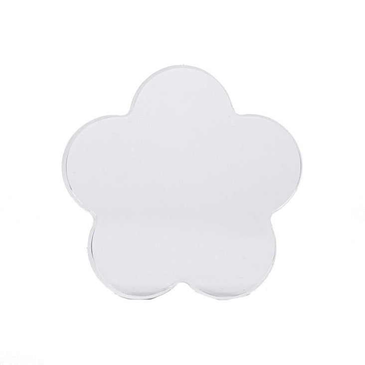 Scalloped Flower Edge Acrylic Styling Prop Block 8cm/3.1" For Photography & Flat Lays (DEMO STOCK)