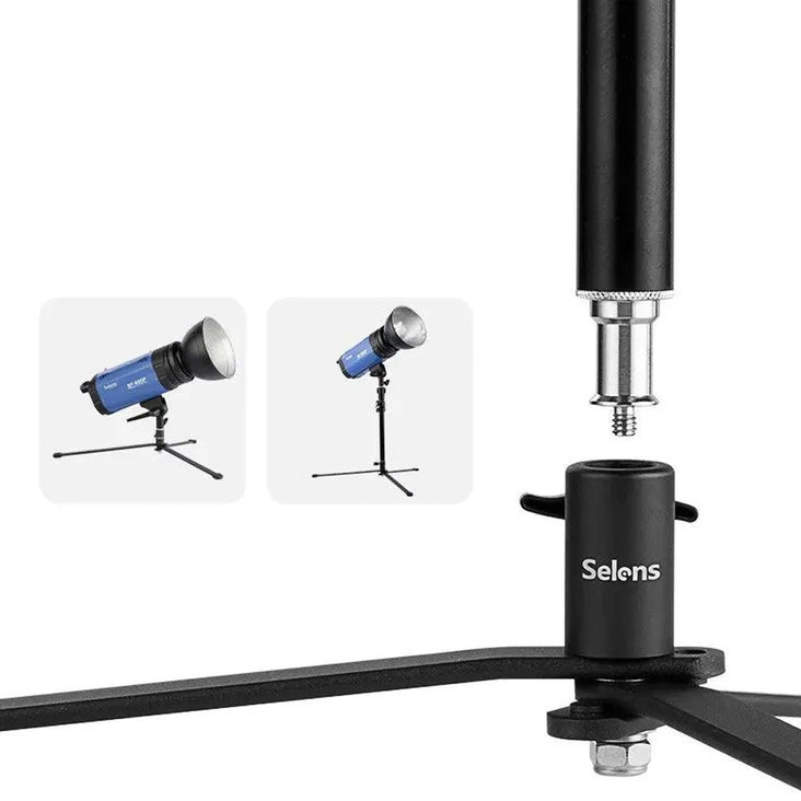 Selens L-600F 62cm Backlight Floor Light Stand Tripod (Max Load 5kg)