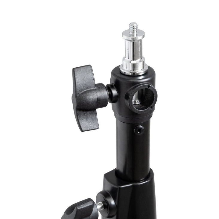 Spectrum 280cm Heavy Duty Air Cushioned Light Stand for Flashes and LEDs (Black)