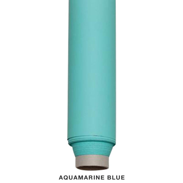 Spectrum 50cm Non Reflective Seamless Paper Roll Backdrop Offcuts - Aquamarine Blue