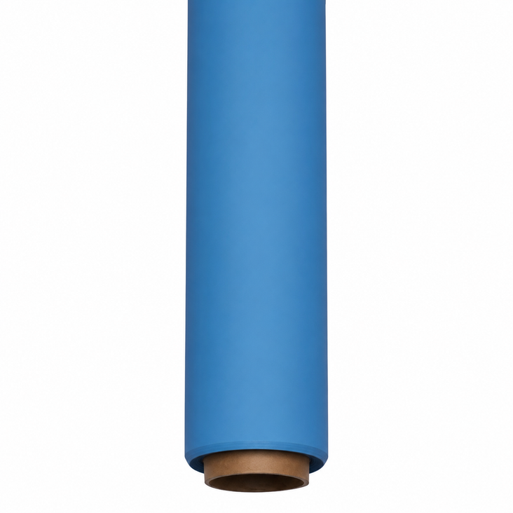 Spectrum Non-Reflective Full Paper Roll Backdrop (2.7 x 10M) - Caribbean Sky Blue