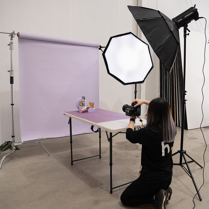 Spectrum Paper Roll Photography Studio Backdrop Half Width (1.36 x 10M) - Fresh Lavender Purple