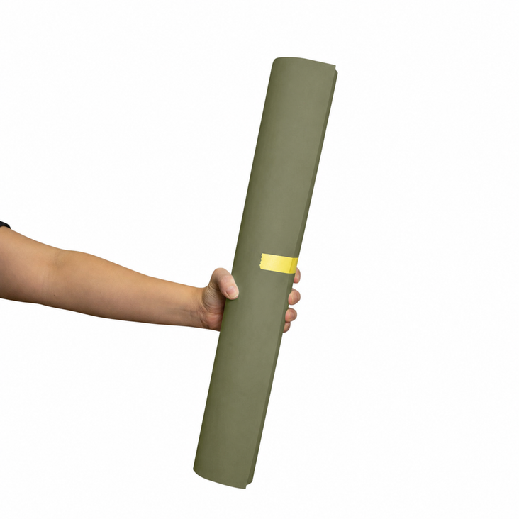 Spectrum 50cm Non Reflective Seamless Paper Roll Backdrop Offcuts - Military Green