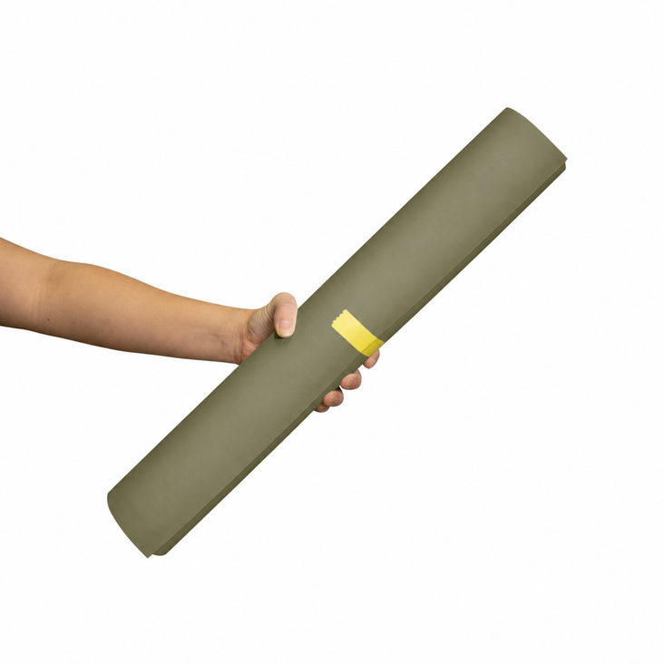 Spectrum 50cm Non Reflective Seamless Paper Roll Backdrop Offcuts - Military Green