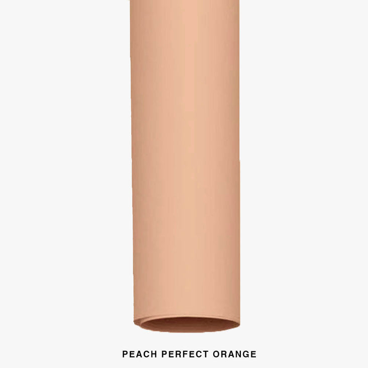 Spectrum 50cm Non Reflective Seamless Paper Roll Backdrop Offcuts - Peach Perfect Orange
