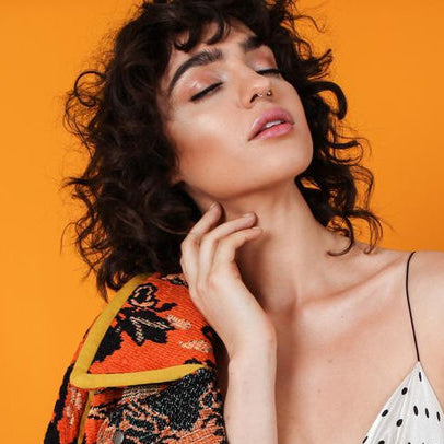 Spectrum 50cm Non Reflective Seamless Paper Roll Backdrop Offcuts - Tangerine Dream Orange