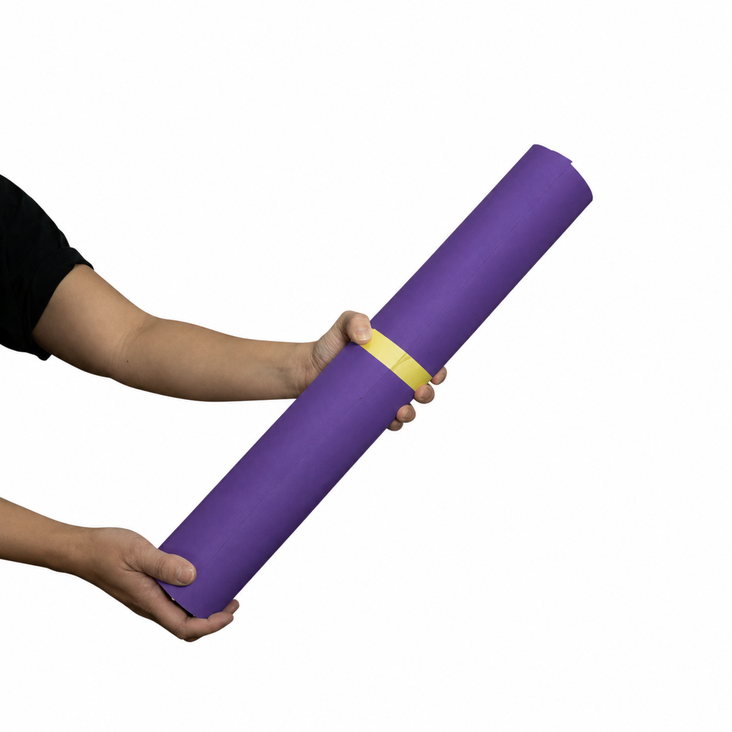 Spectrum 50cm Non Reflective Seamless Paper Roll Backdrop Offcuts - Grape Expectations Purple