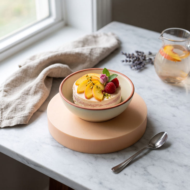 Spectrum PRINT.PROPS Styling Photography Prop - Cylinder - 100x100x20mm (Peach Blush Orange)