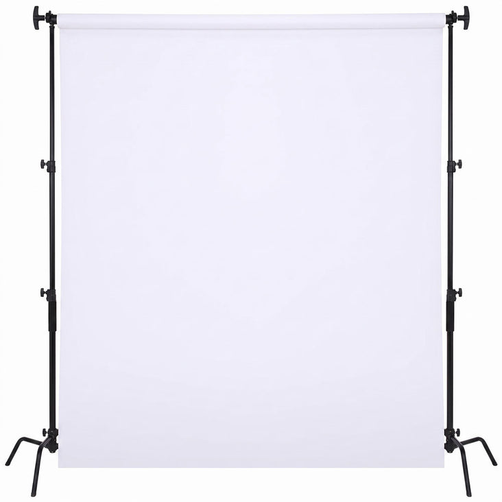 Pro "Multi-Purpose" Double Black C-Stand Heavy Duty Backdrop Setup (20kg Load) - Bundle