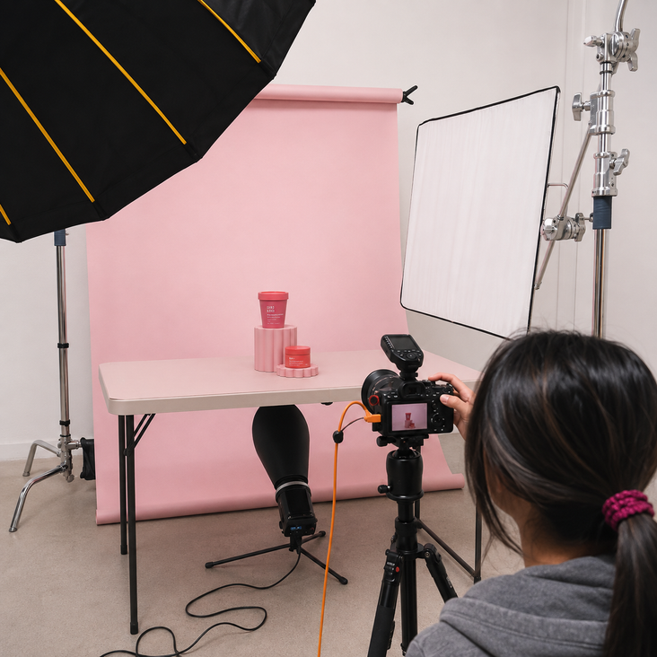 Spectrum White PRO.PROPS Styling Photography Prop - Flower Pillar Bundle (DEMO)