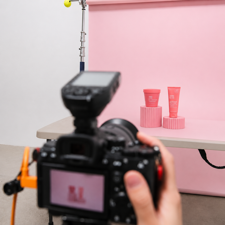 Spectrum White PRO.PROPS Styling Photography Prop - Ribbed Pillar Bundle (DEMO)