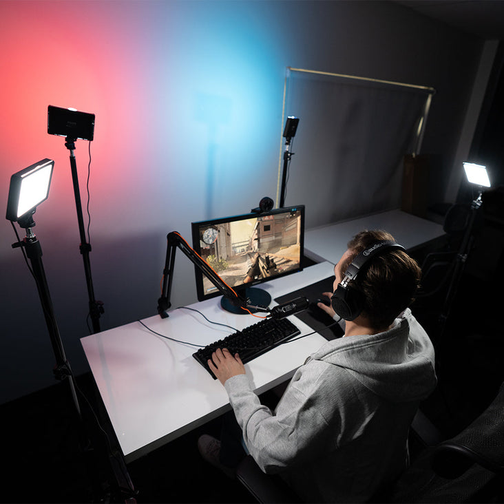 Streamer Kit Free 'Starter Twitch Package' Gamer Live Streaming Lighting Kit - Bundle – Hypop