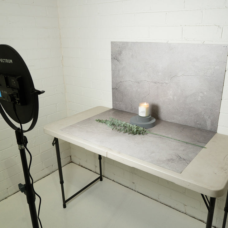 Geometric Foam Styling Props For Photography - Overcast Grey 4 Pack