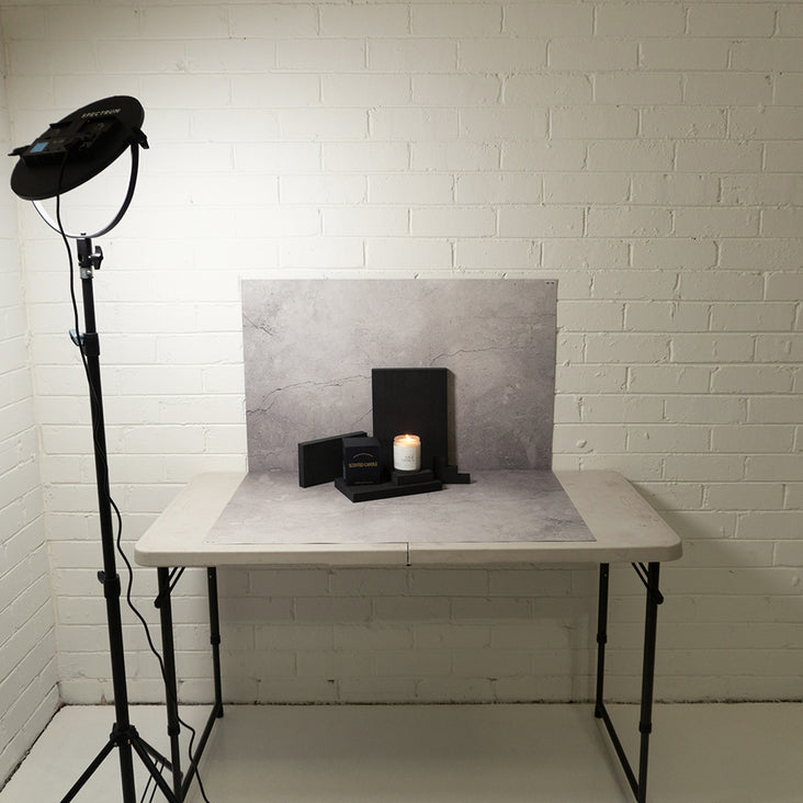 5 Piece Geometric Foam Styling Prop Set for Photography - Phantom Black