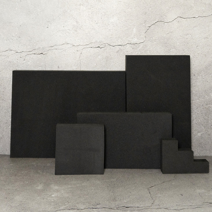 5 Piece Geometric Foam Styling Prop Set for Photography - Phantom Black