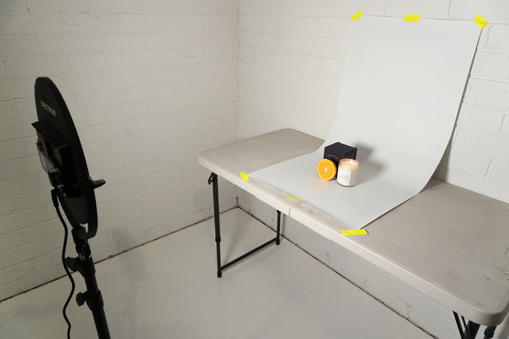 Spectrum 50cm Non Reflective Seamless Paper Roll Backdrop Offcuts - Aquamarine Blue