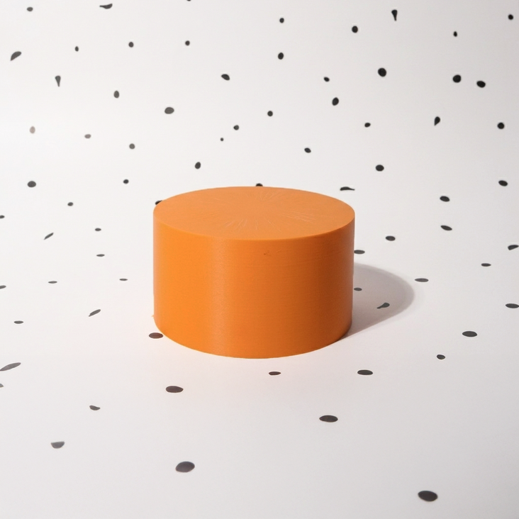 Spectrum PRINT.PROPS Styling Photography Prop - Cylinder - 100x100x60mm (Signature Solar Orange)