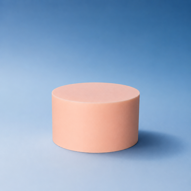Spectrum PRINT.PROPS Styling Photography Prop - Cylinder - 100x100x60mm (Peach Blush Orange)