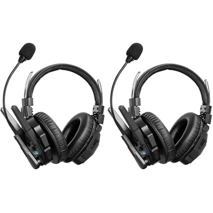 Synco Full-Duplex 2-Person Wireless Intercom System with Double-Ear Headsets