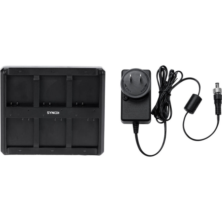 Synco Xtalk 6-Slot Lithium-Ion Battery Charging Case