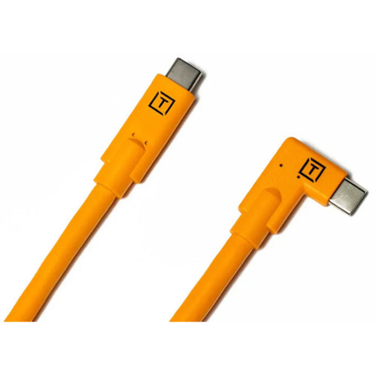 Tether Tools TetherBoost Pro USB-C Right-Angle Cable System (31', Orange)