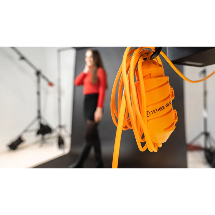 Tether Tools TetherBoost Pro USB-C Right-Angle Cable System (31', Orange)