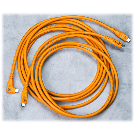 Tether Tools TetherPro Optima USB-C Cable (10'/3m, High-Visibility Orange)